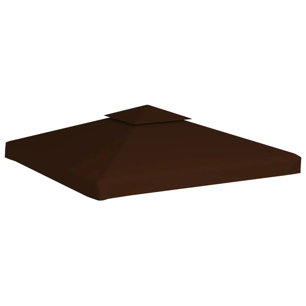 Dvojitá strieška na altánok 310 g/m², 3x3 m, hnedá