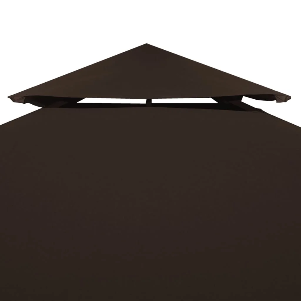 Dvojitá strieška na altánok 310 g/m², 3x3 m, hnedá