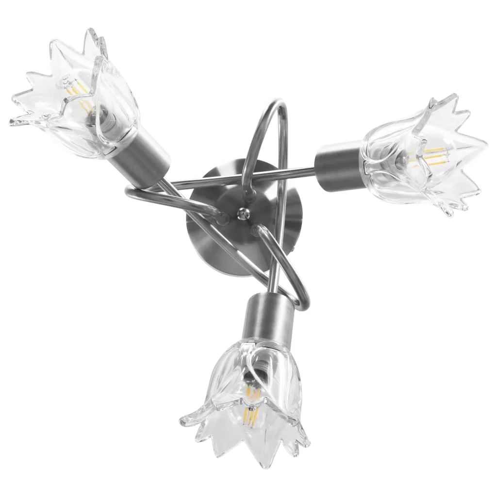 Stropná lampa+sklenené tienidlá na 3 žiarovky E14, tulipán