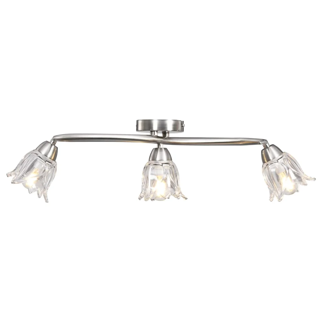 Stropná lampa+sklenené tienidlá na 3 žiarovky E14, tulipán