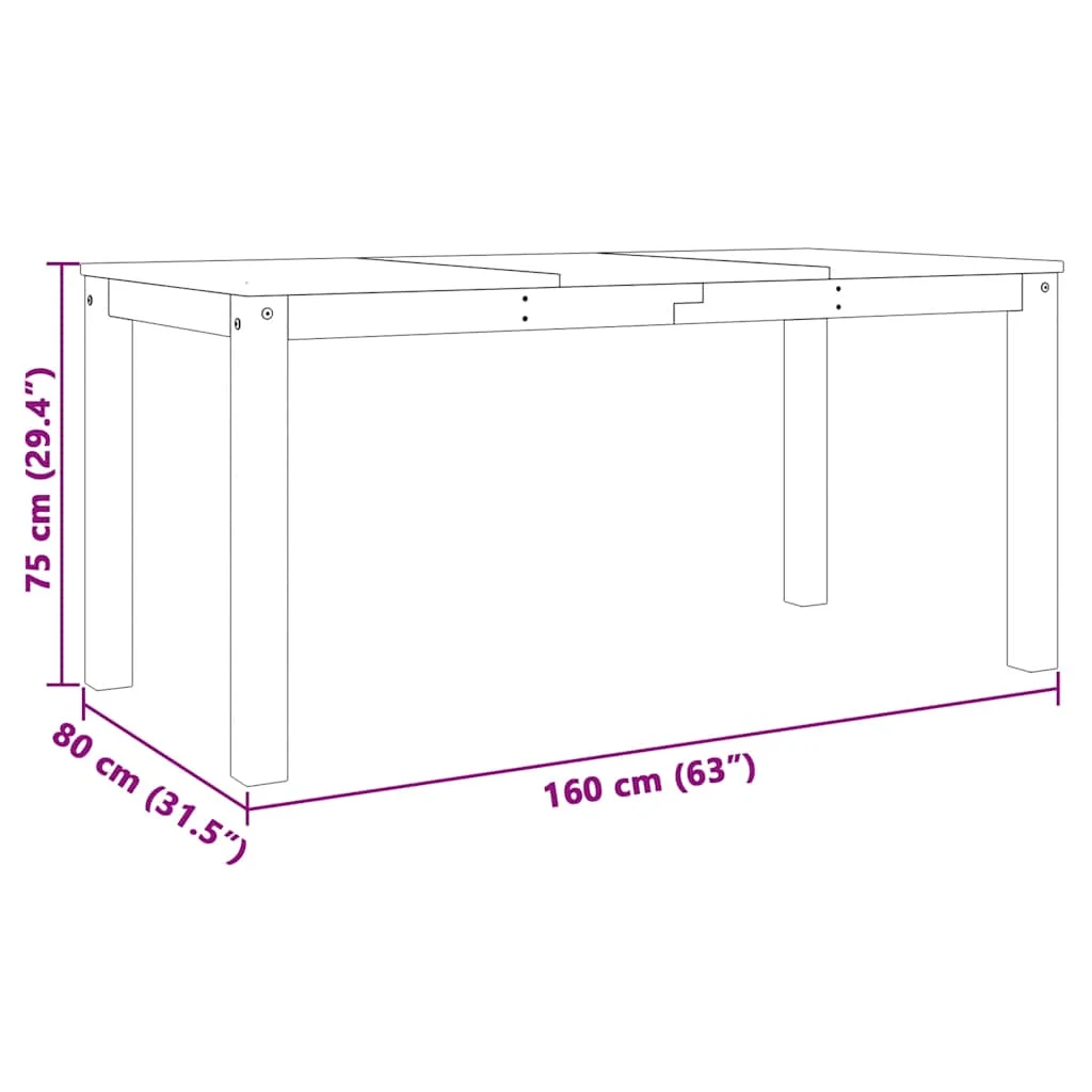 3-dielna jedálenská súprava Panama, šedá borovicový masív