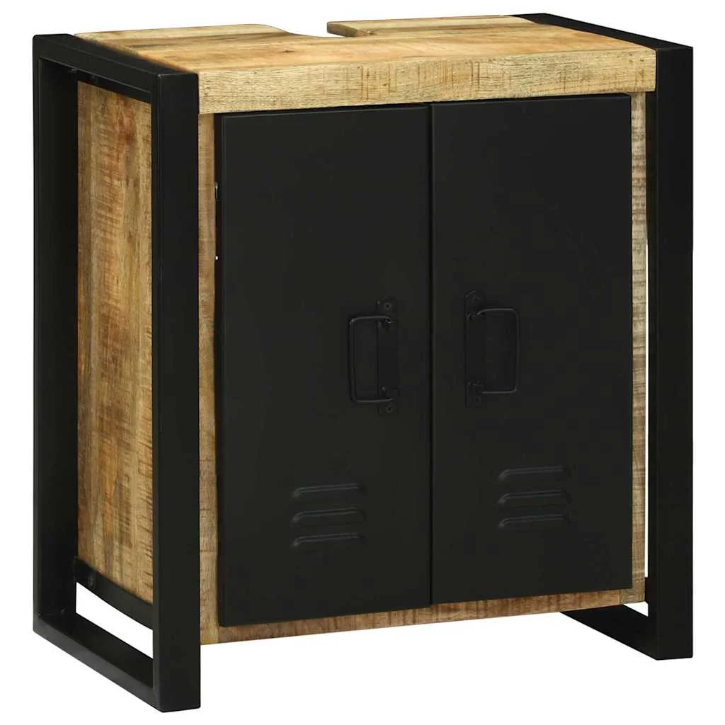 Sada kúpeľňového nábytku so zásuvkou 2 pcs Masívne mango drevo