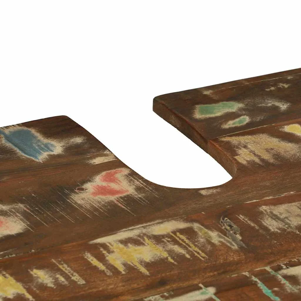 Sada kúpeľňového nábytku Nástenný 3 pcs Masívne obnovené drevo