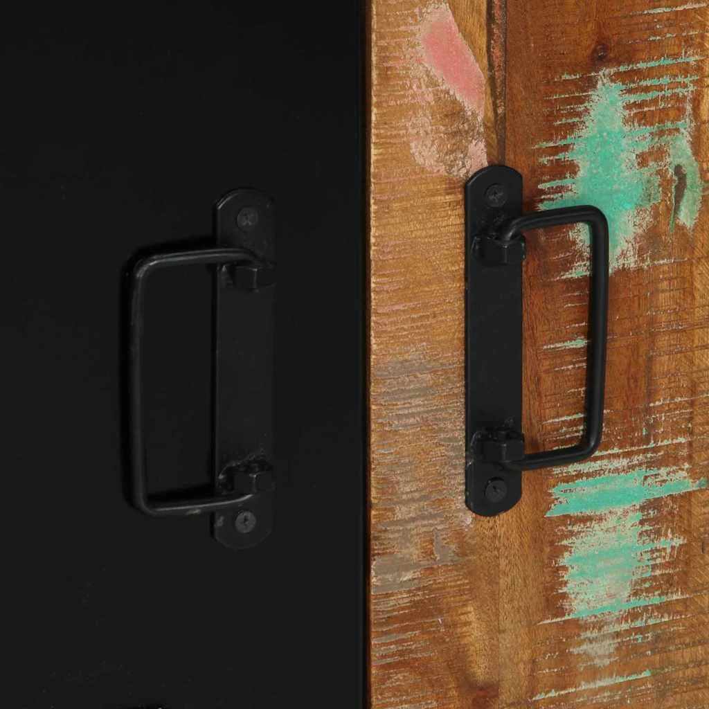 Sada kúpeľňového nábytku Nástenný 4 pcs Masívne obnovené drevo