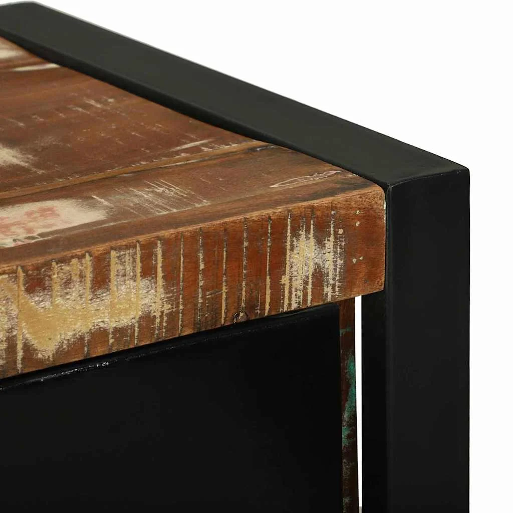 Sada kúpeľňového nábytku Nástenný 4 pcs Masívne obnovené drevo