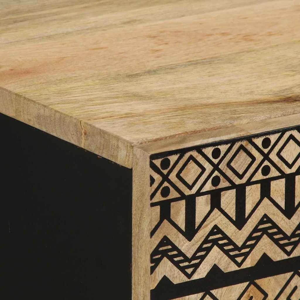 2-dielna súprava kúpeľňového nábytku mangovníkové drevo