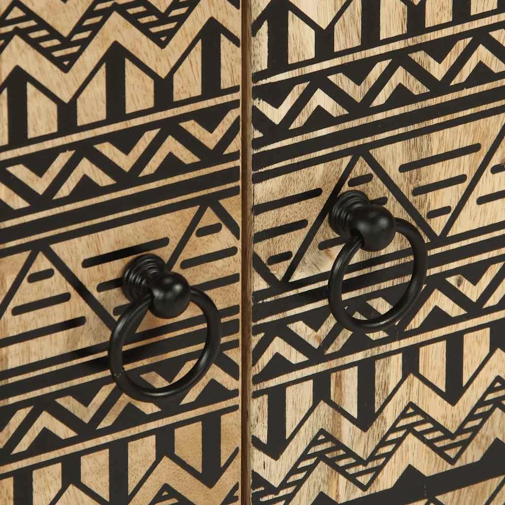 2-dielna súprava kúpeľňového nábytku mangovníkové drevo