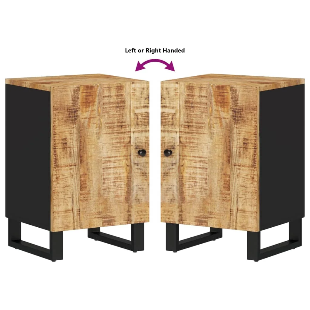 Kúpeľňová skrinka 38x33x58 cm masívne mangovníkové drevo