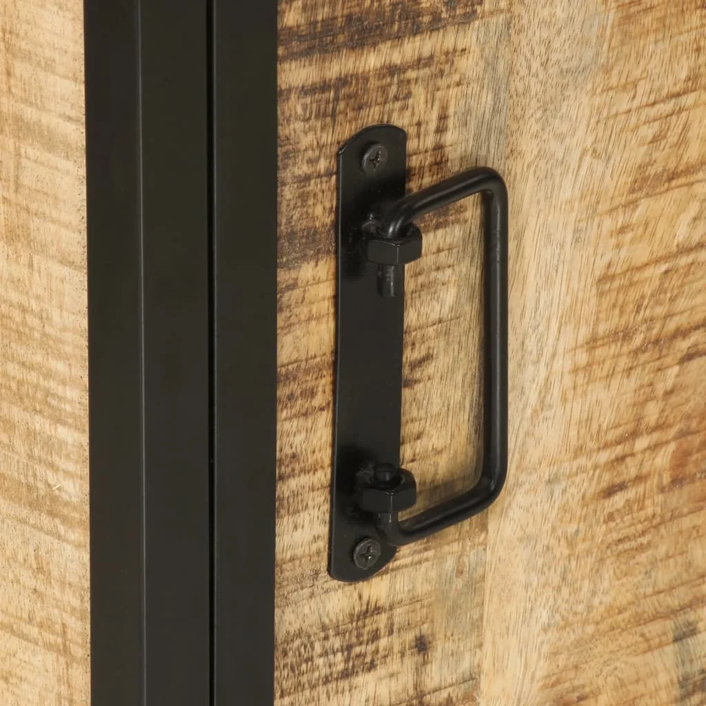 Kúpeľňová skrinka 40x30x50 cm masívny mangovník a železo