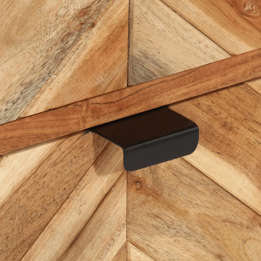 Kúpeľňová skrinka 40x30x100 cm masívna akácia a železo