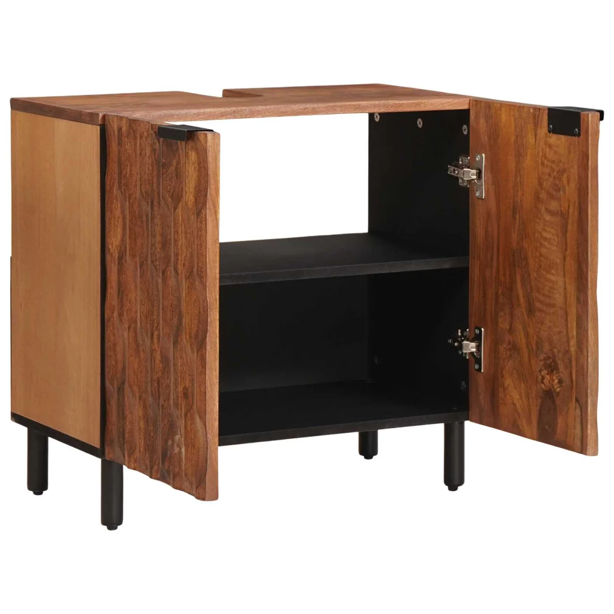 Kúpeľňová skrinka pod umývadlo Jednofarebný Hnedá