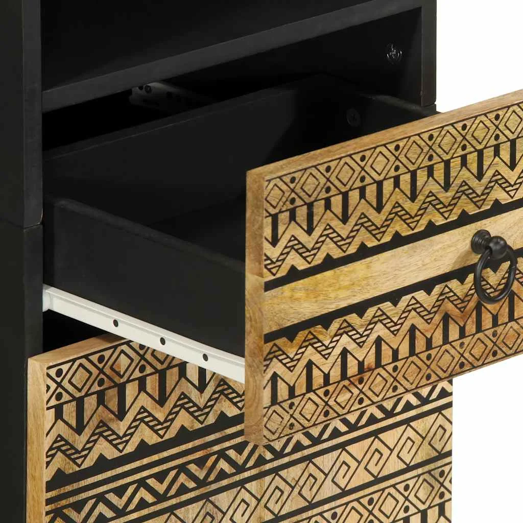 Kúpeľňová skrinka 38x33,5x160 cm Masívne drevo Mango