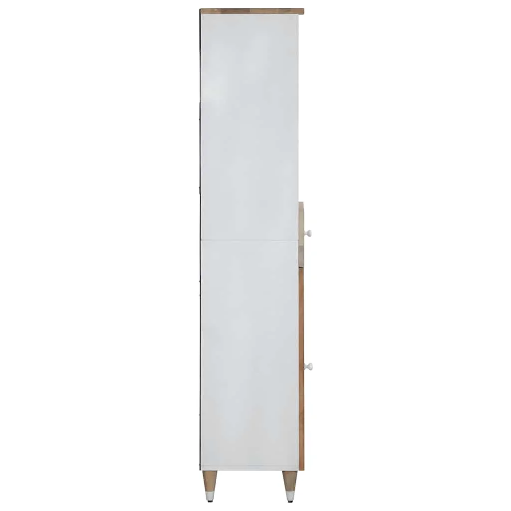 Kúpeľňová skrinka 38x33,5x160 cm Masívne drevo Mango