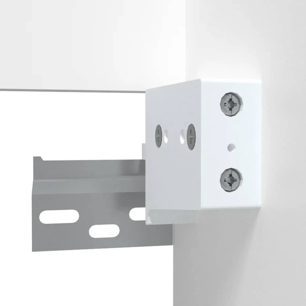 vidXL Kúpeľňová skrinka so zrkadlom biela 41x38,5x48 cm 