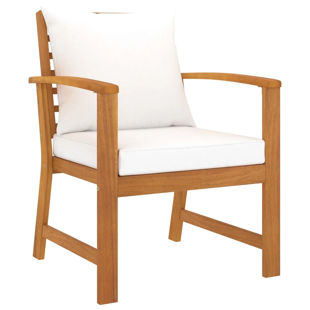 5-dielna záhradná sedacia súprava s podložkami akáciový masív