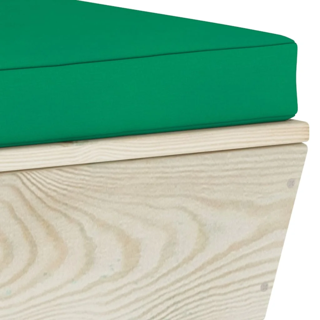 2-miestna záhradná pohovka z paliet+podložky, smrekové drevo