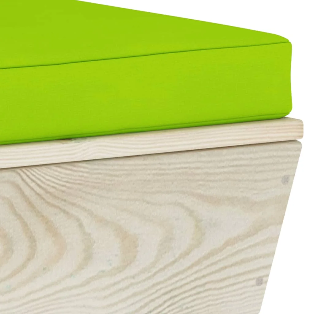 2-miestna záhradná pohovka z paliet+podložky, smrekové drevo