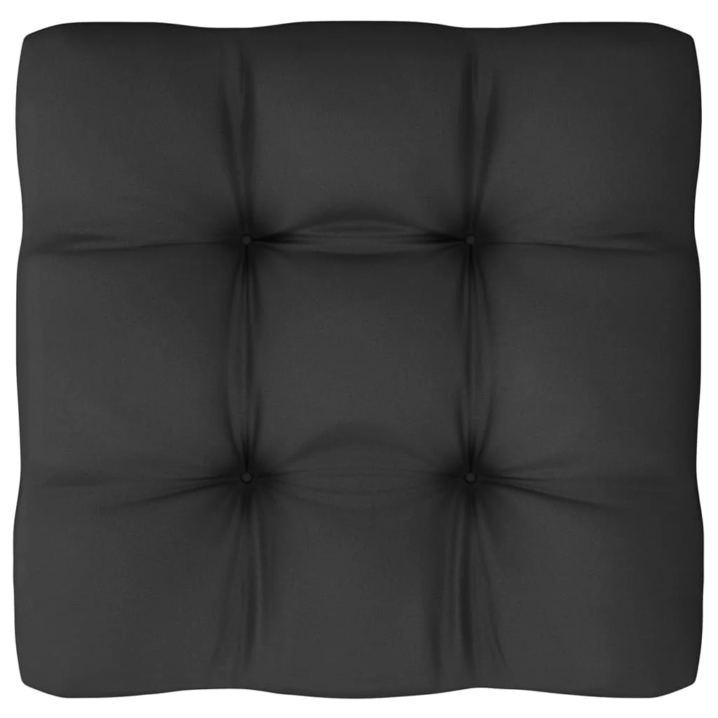 7-dielna záhradná súprava s podložkami biela borovicový masív