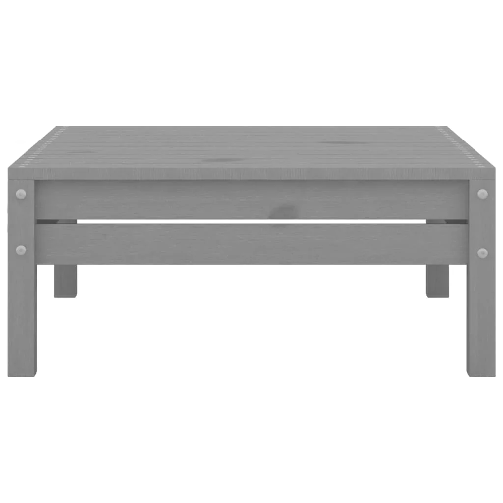 3-dielna záhradná sedacia súprava sivá borovicový masív