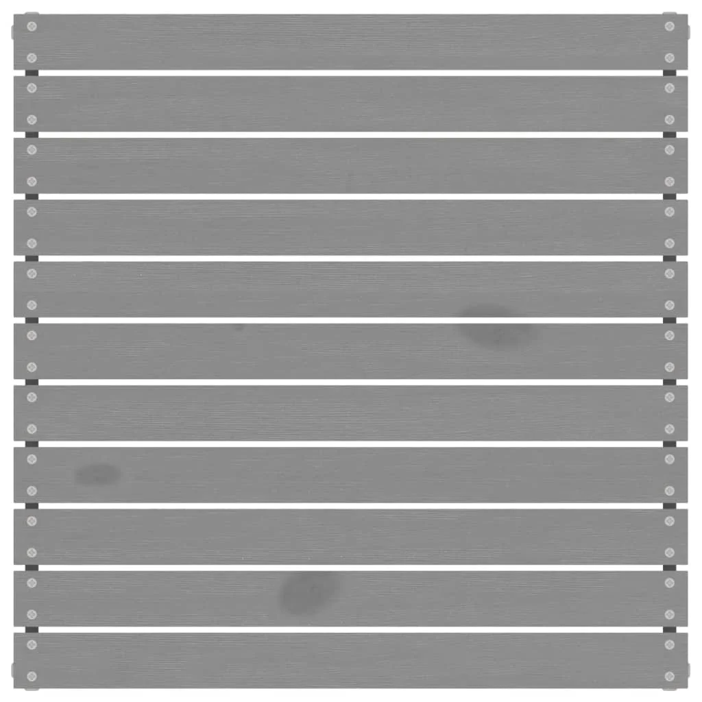 3-dielna záhradná sedacia súprava sivá borovicový masív