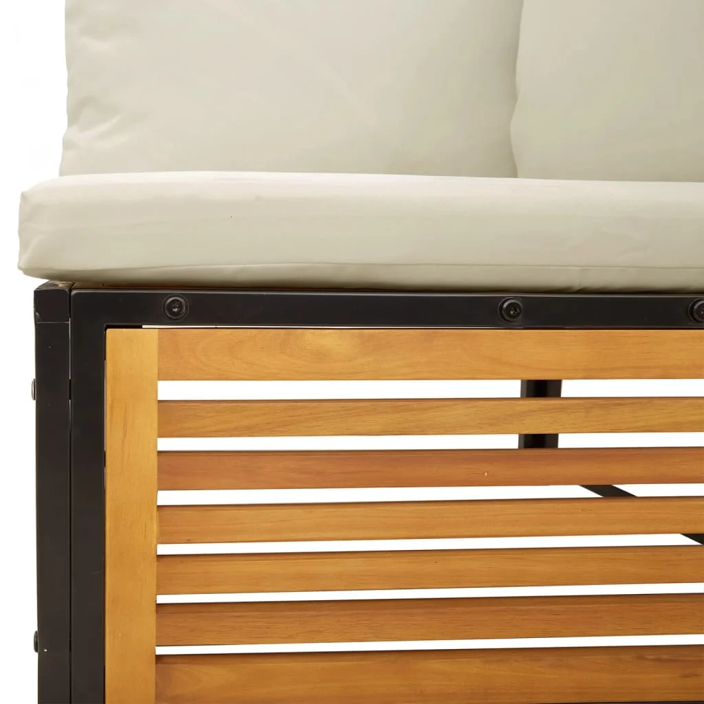 6-dielna záhradná sedacia súprava s vankúšmi akáciový masív