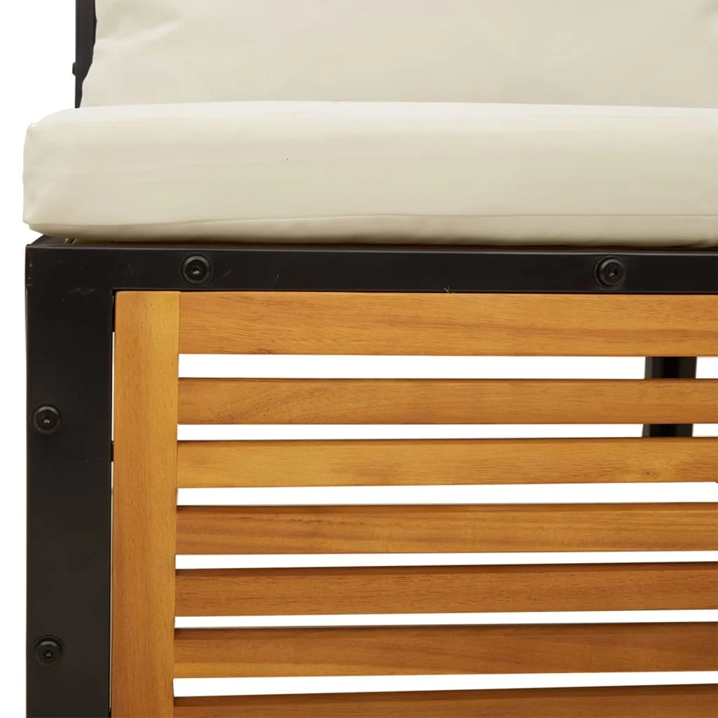 6-dielna záhradná sedacia súprava s vankúšmi akáciový masív