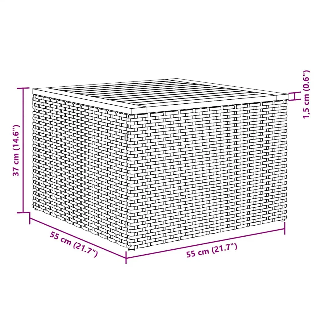 7-dielna záhradná súprava pohoviek s vankúšmi čierna polyratan