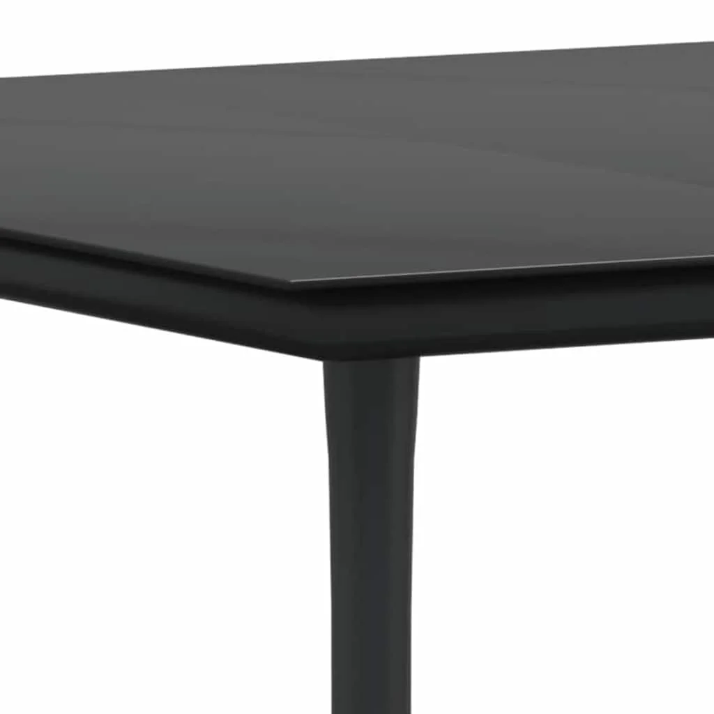 Záhradný jedálenský set s vankúšom 9 pcs Sivá polyratan