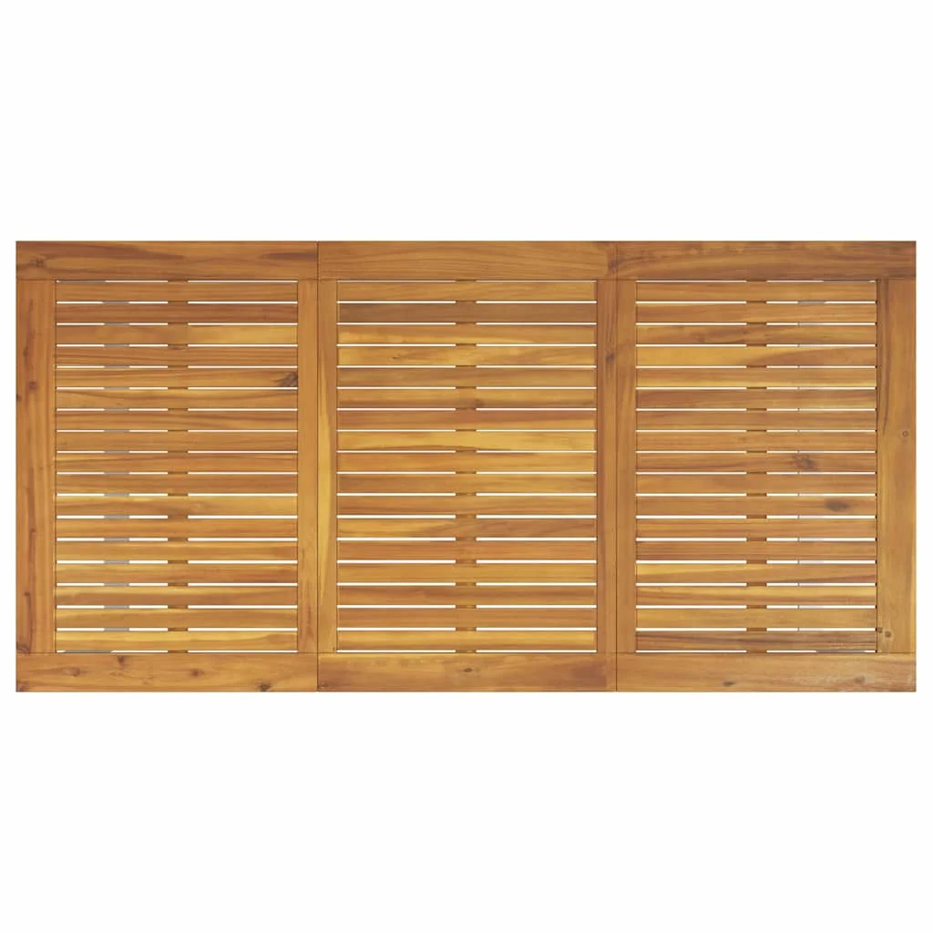 Záhradný jedálenský set 5 pcs Sivá Pevné akáciové drevo