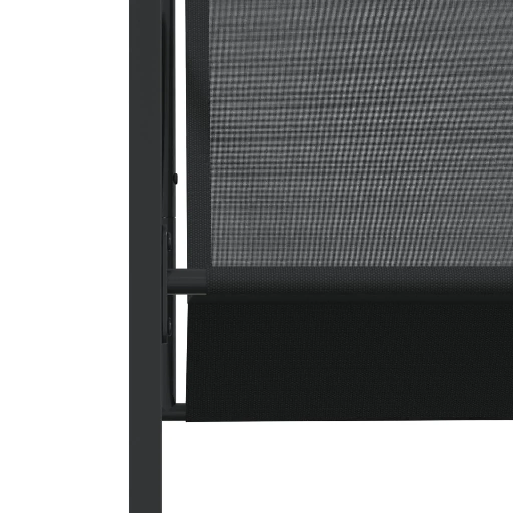 13-dielna záhradná jedálenská súprava čierna textilén