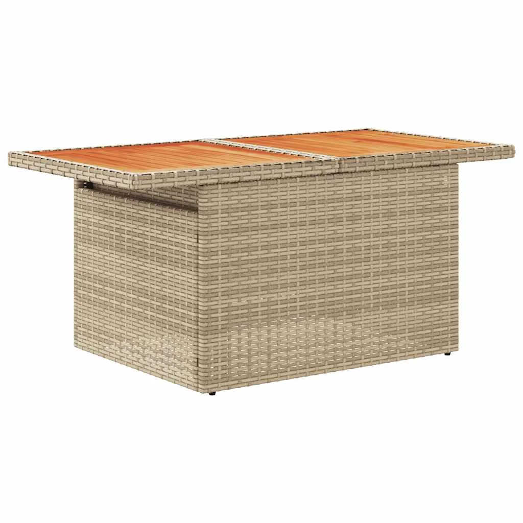 11-dielna záhradná jedálenská súprava vankúše polyratan akácia