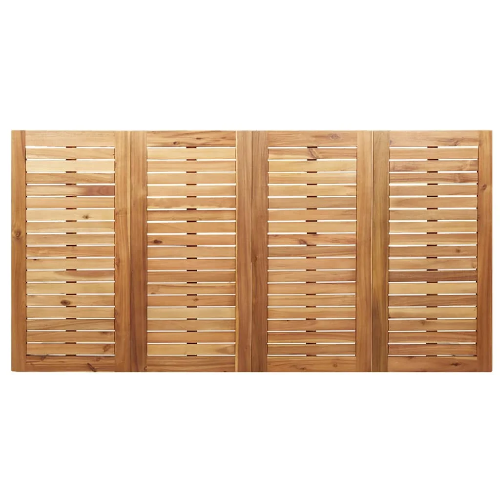 Záhradný jedálenský set 9 pcs Hnedá Pevné akáciové drevo