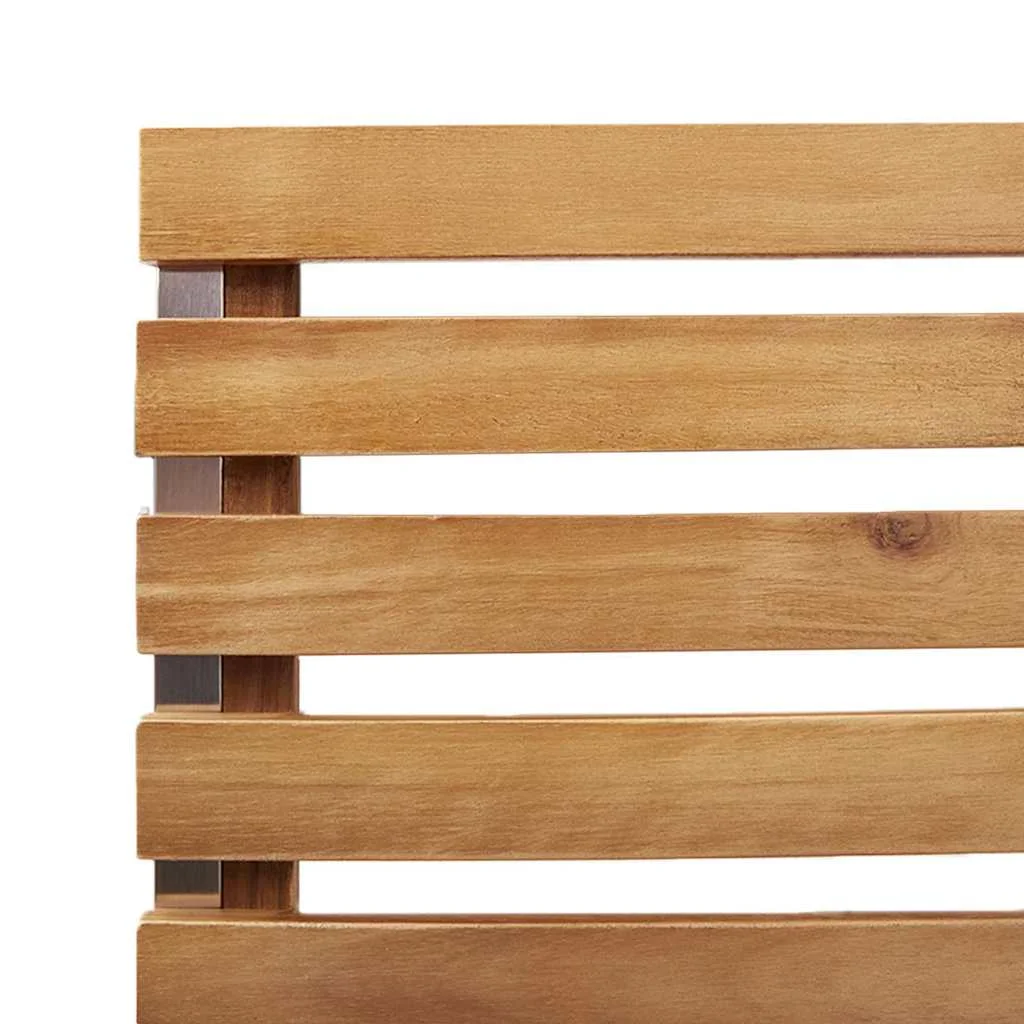 Záhradný jedálenský set 9 pcs Hnedá Pevné akáciové drevo