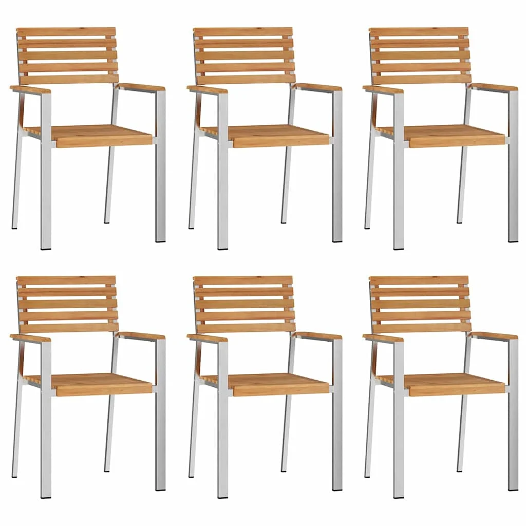 Záhradný jedálenský set 7 pcs Hnedá Husté teakové drevo