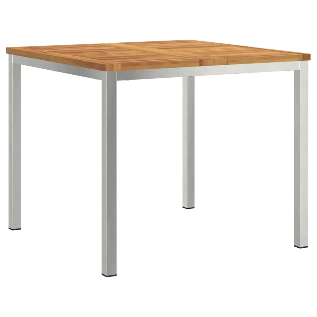 Záhradný jedálenský set 3 pcs Hnedá Pevné akáciové drevo