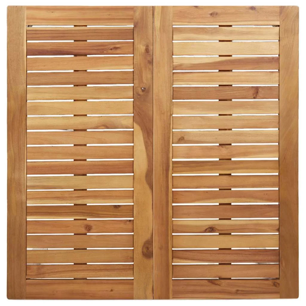 Záhradný jedálenský set 5 pcs Hnedá Pevné akáciové drevo