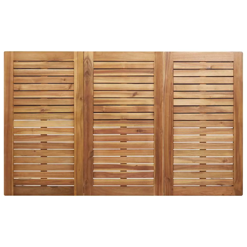Záhradný jedálenský set 5 pcs Hnedá Pevné akáciové drevo