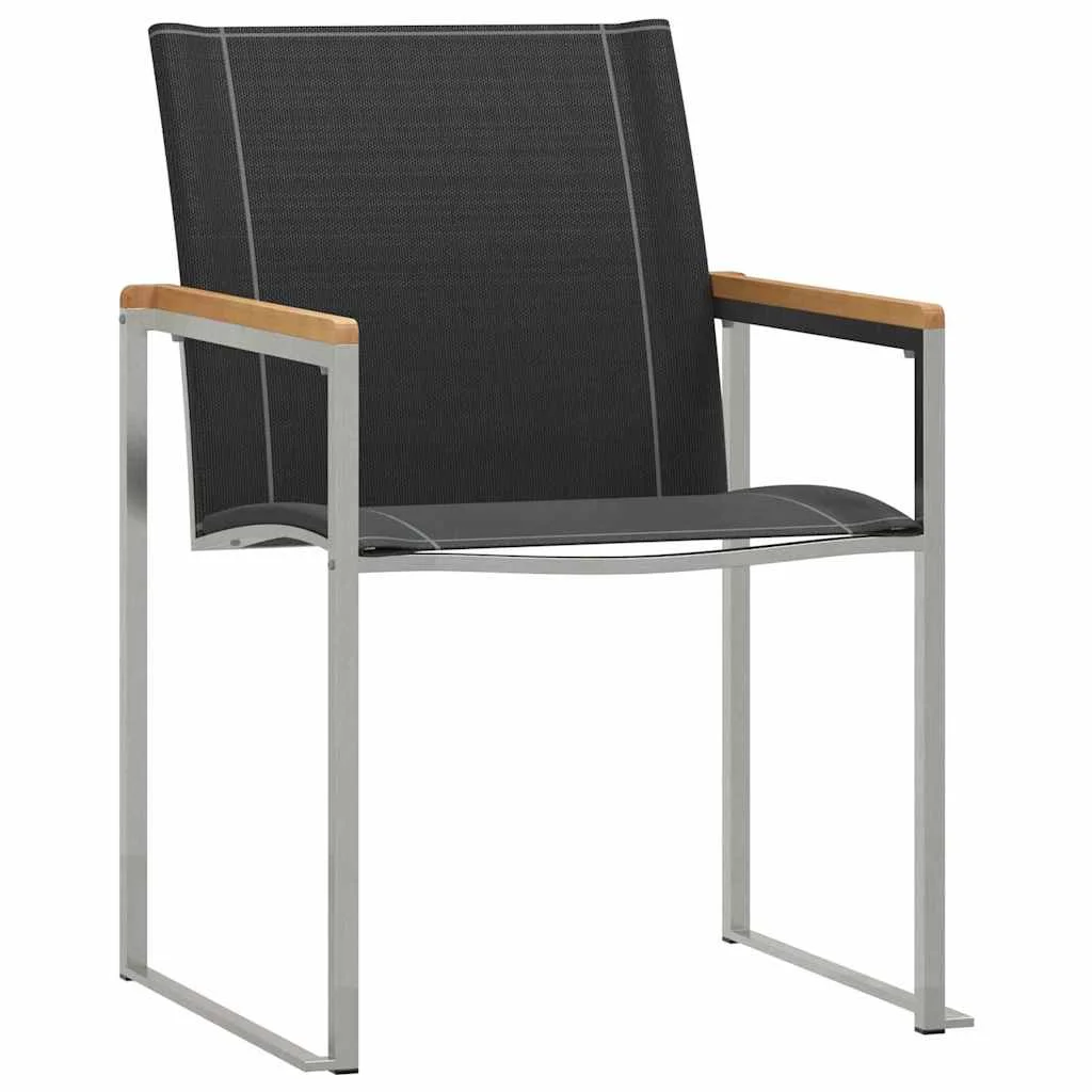 Záhradný jedálenský set 7 pcs Hnedá Pevné akáciové drevo