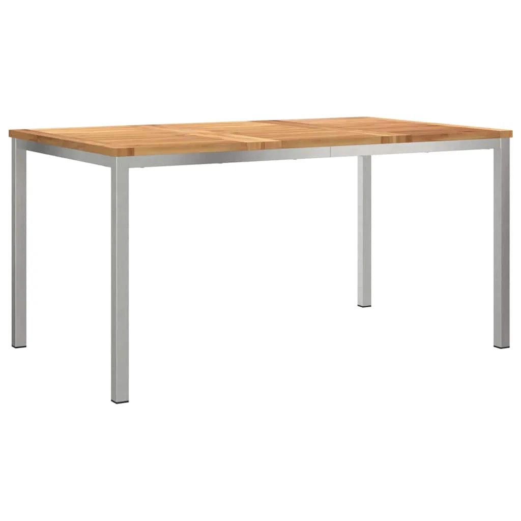Záhradný jedálenský set 5 pcs Hnedá Husté teakové drevo