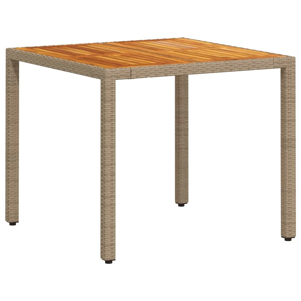 Záhradný jedálenský set 3 pcs Béžová polyratan