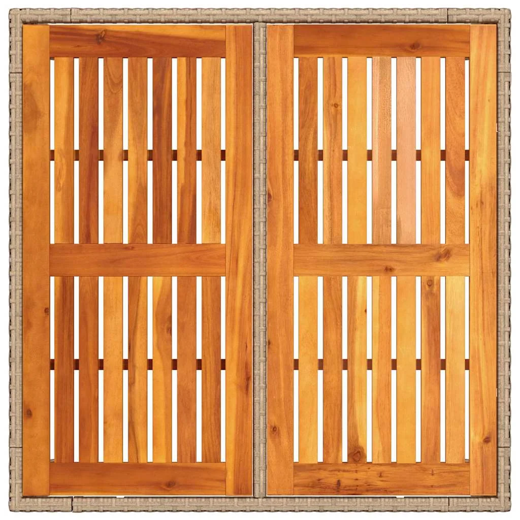 Záhradný jedálenský set 5 pcs Béžová polyratan