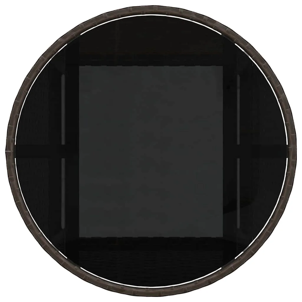 Záhradný jedálenský set 5 pcs Hnedá polyratan