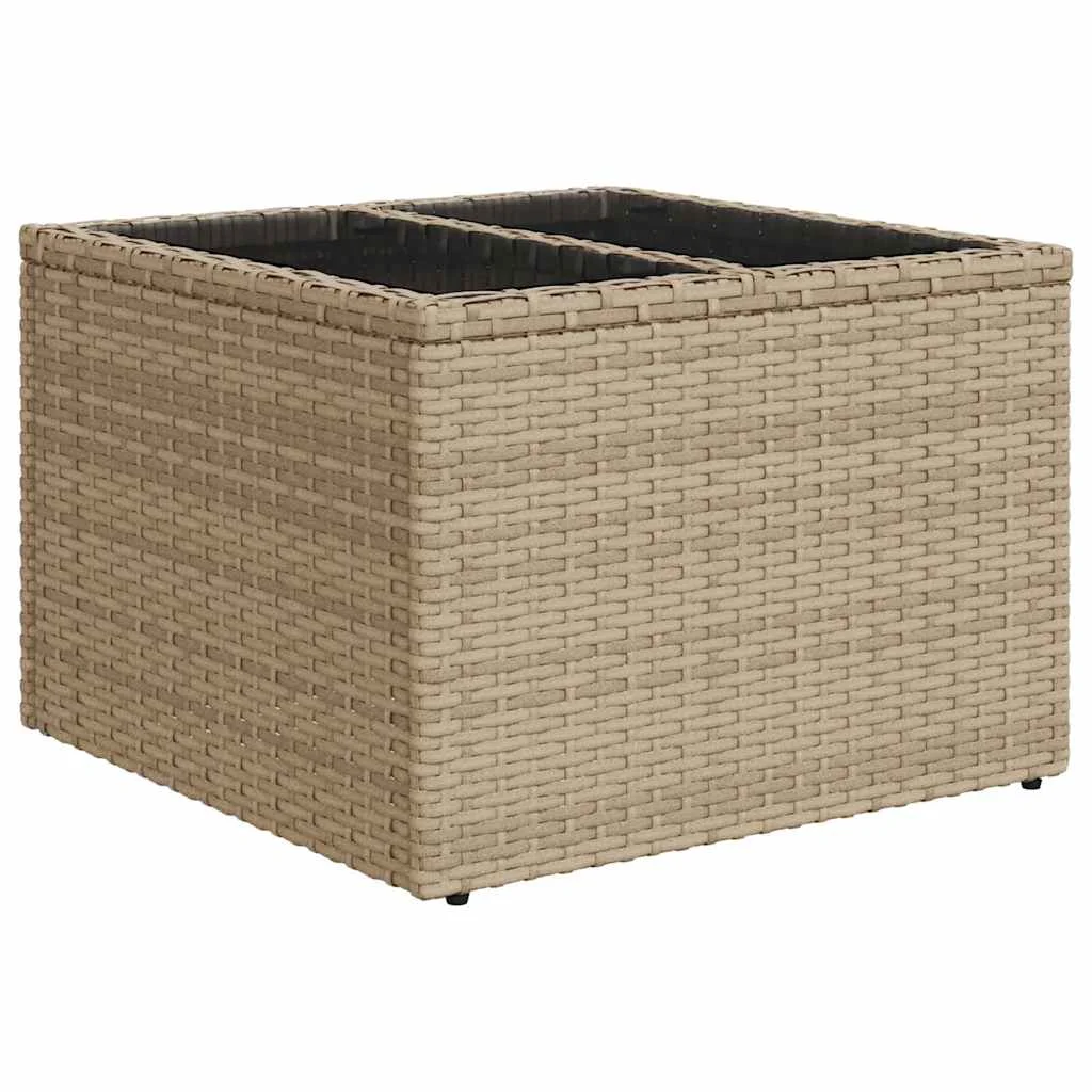 Súprava záhradných pohoviek 7 pcs Béžová polyratan