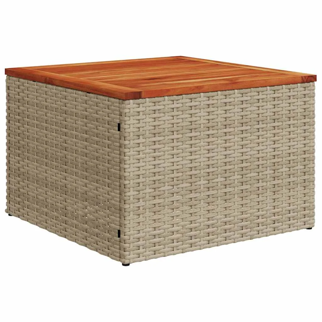 Súprava záhradných pohoviek 7 pcs Béžová a biela