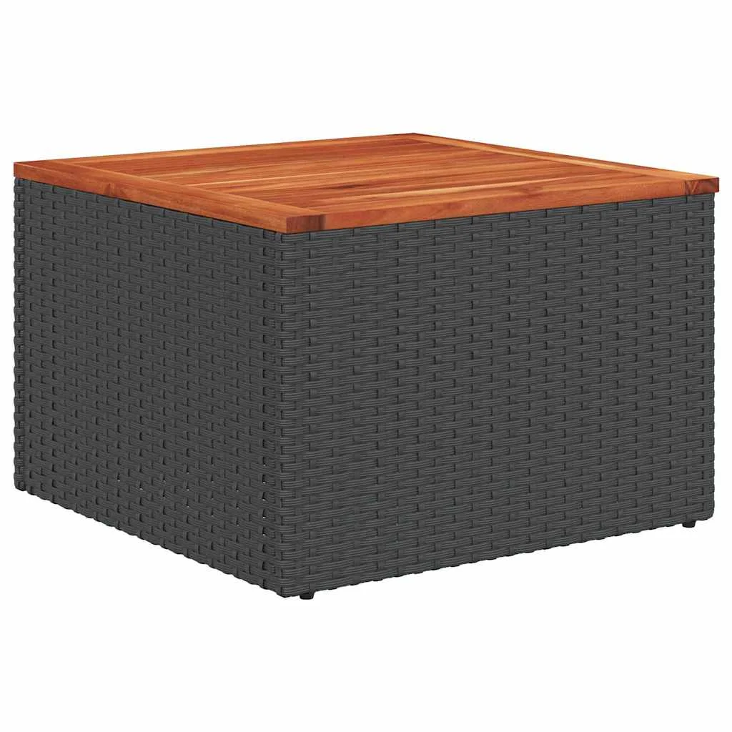 Súprava záhradných pohoviek 9 pcs Čierna