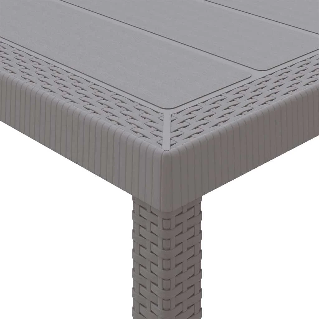 Záhradný jedálenský set 3 pcs Svetlosivá Polt ratan