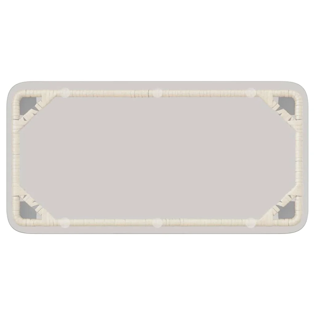 Záhradný nábytok set 4 pcs Čierna a antracit polyratan