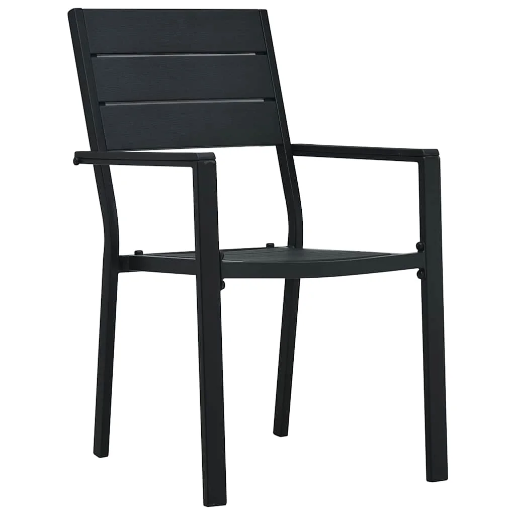 Záhradný jedálenský set 5 pcs Čierna