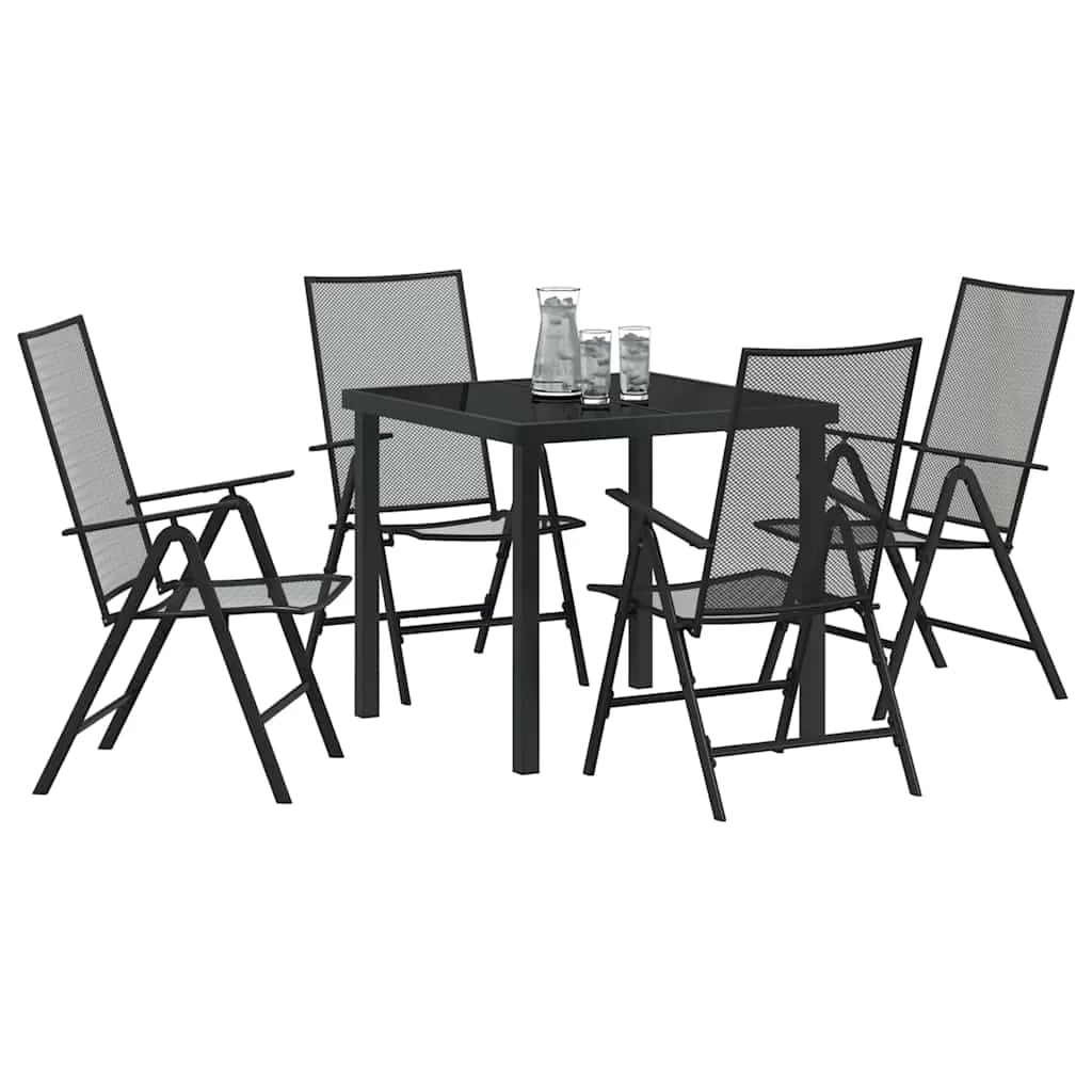 Záhradný jedálenský set 5 pcs Antracit