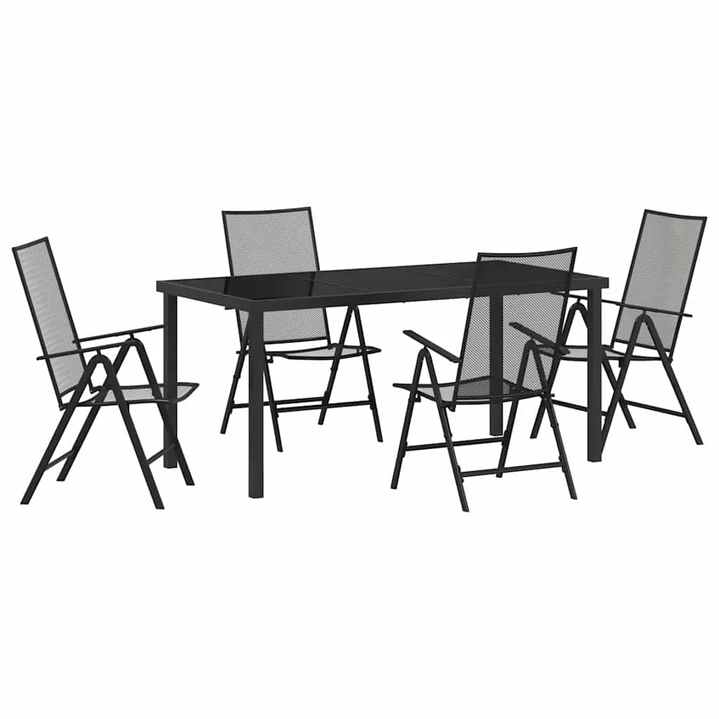 Záhradný jedálenský set 5 pcs Antracit